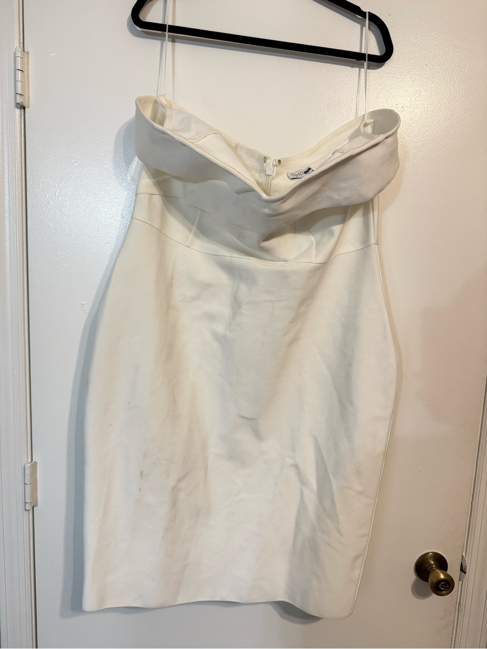 NWT Fashion Nova Amy White Off-Shoulder Bandage Midi Dress 2X